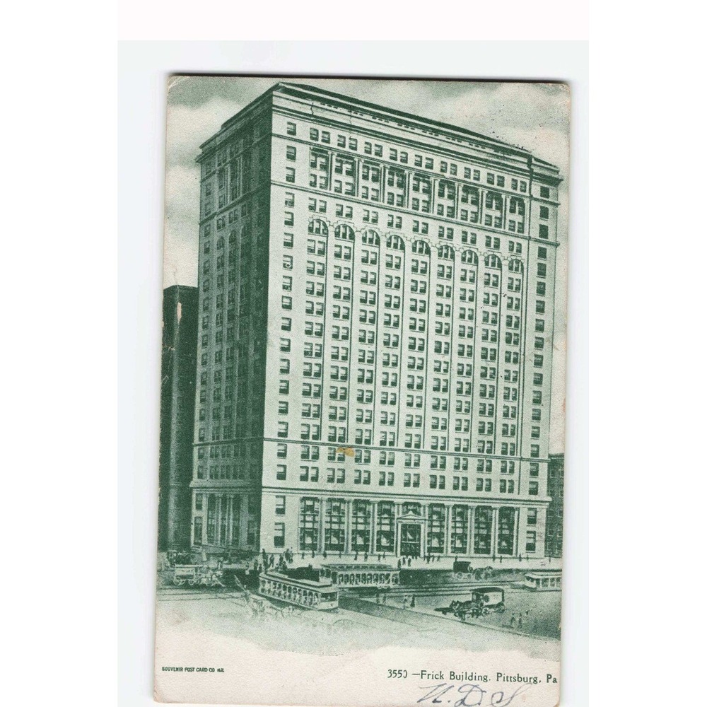 Vintage 1908 Frick Building Pittsburgh PA Postcard Souvenir Post Card Co 3550